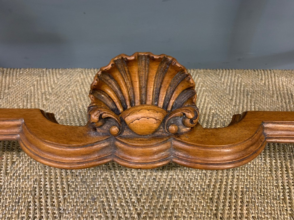 Burr Walnut Serpentine Fronted Console Table View VII
