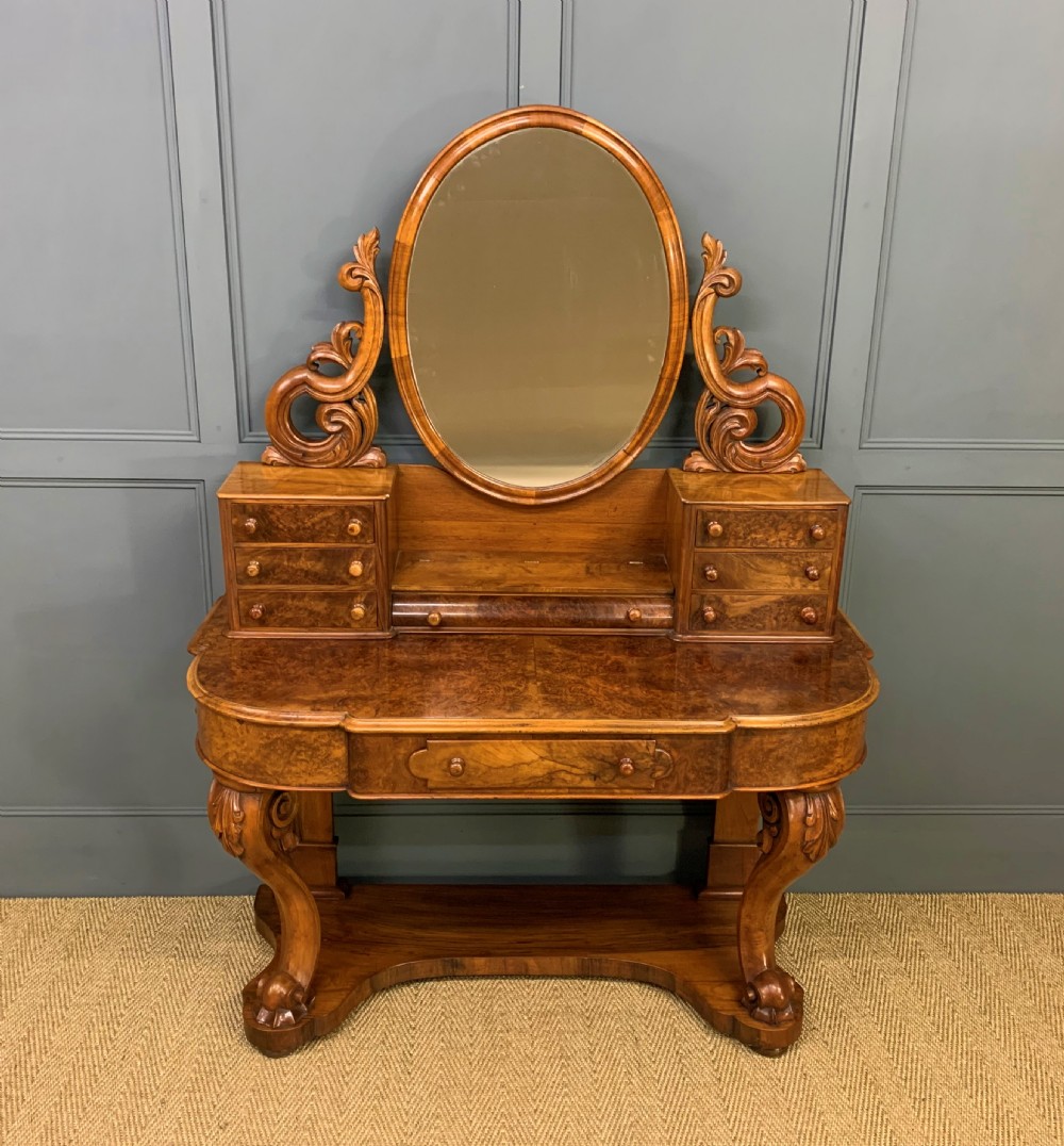 Victorian Burr Walnut Duchess Dressing Table View II