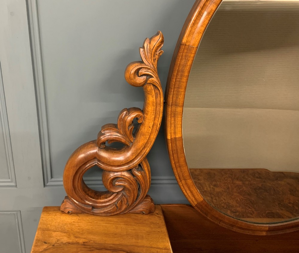 Victorian Burr Walnut Duchess Dressing Table View VIII