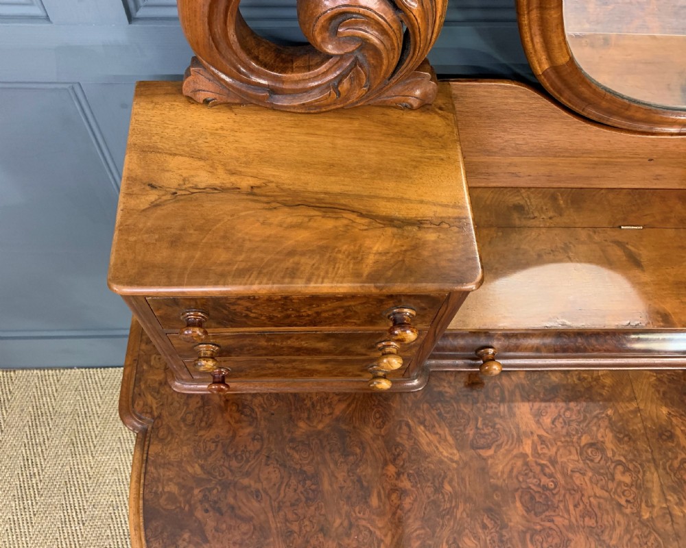 Victorian Burr Walnut Duchess Dressing Table View X