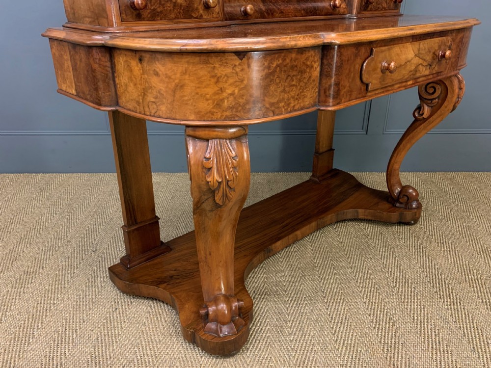 Victorian Burr Walnut Duchess Dressing Table View XIII