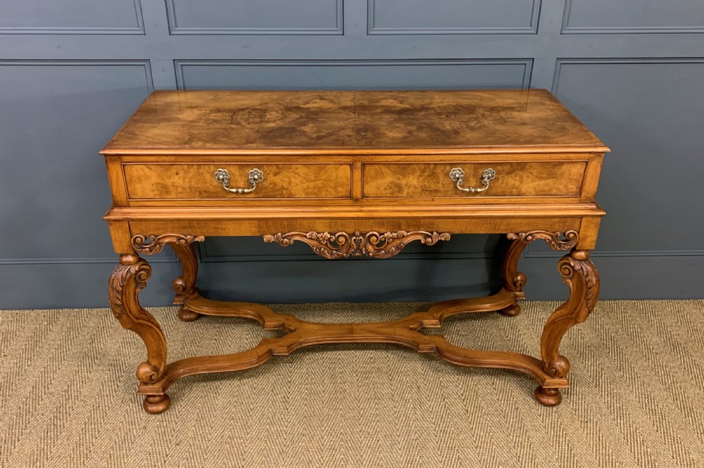 Burr Walnut Console Table View VI