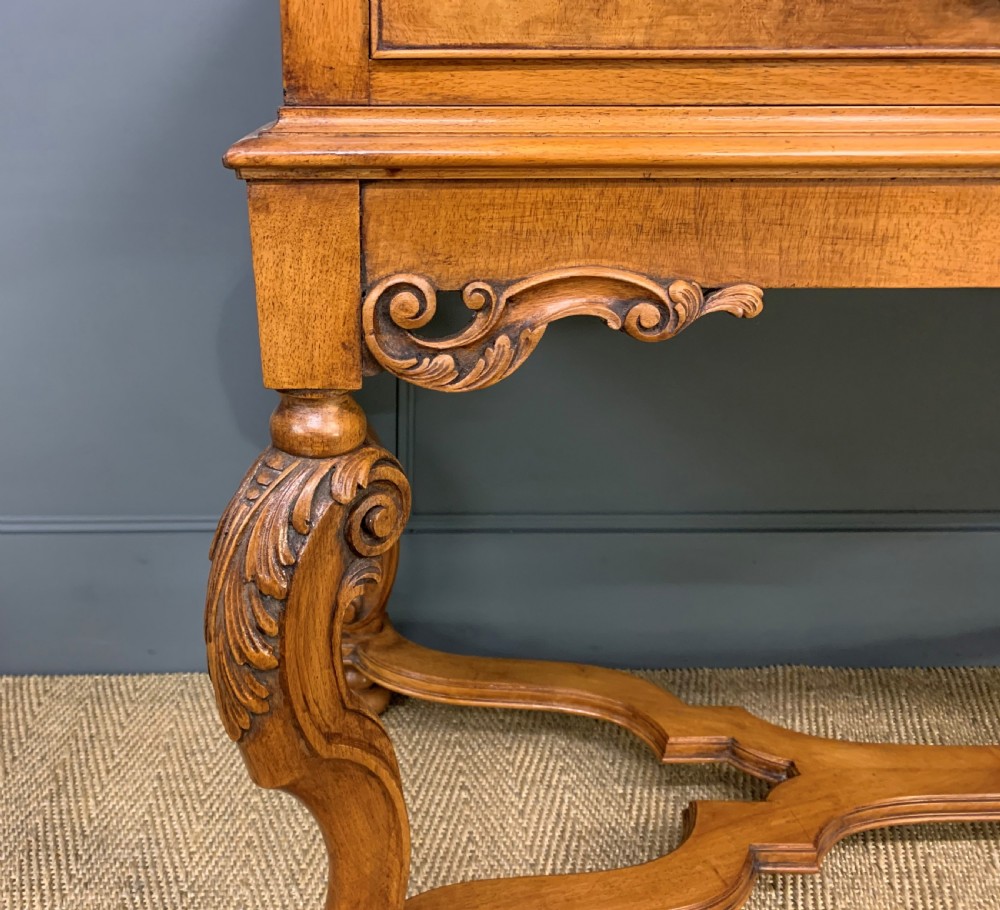 Burr Walnut Console Table View VIII