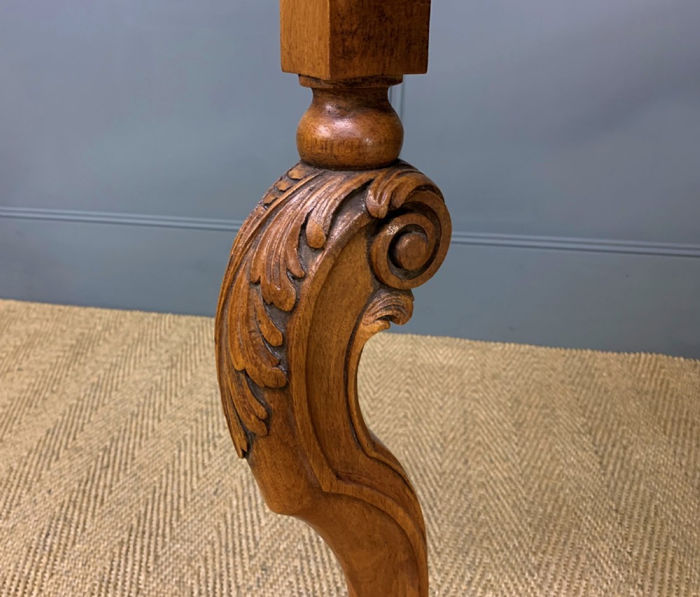 Burr Walnut Console Table View XIII