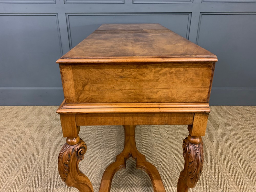 Burr Walnut Console Table View XVII