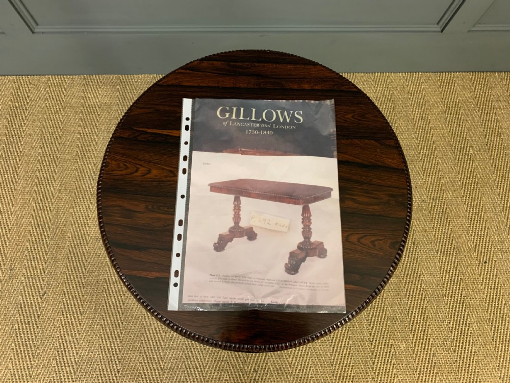 Pair of Regency Rosewood Wine Tables by Gillows View V