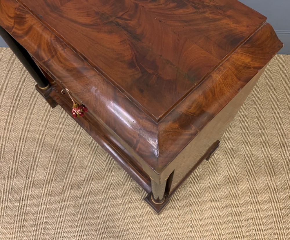 Flame Mahogany French Commode View IV