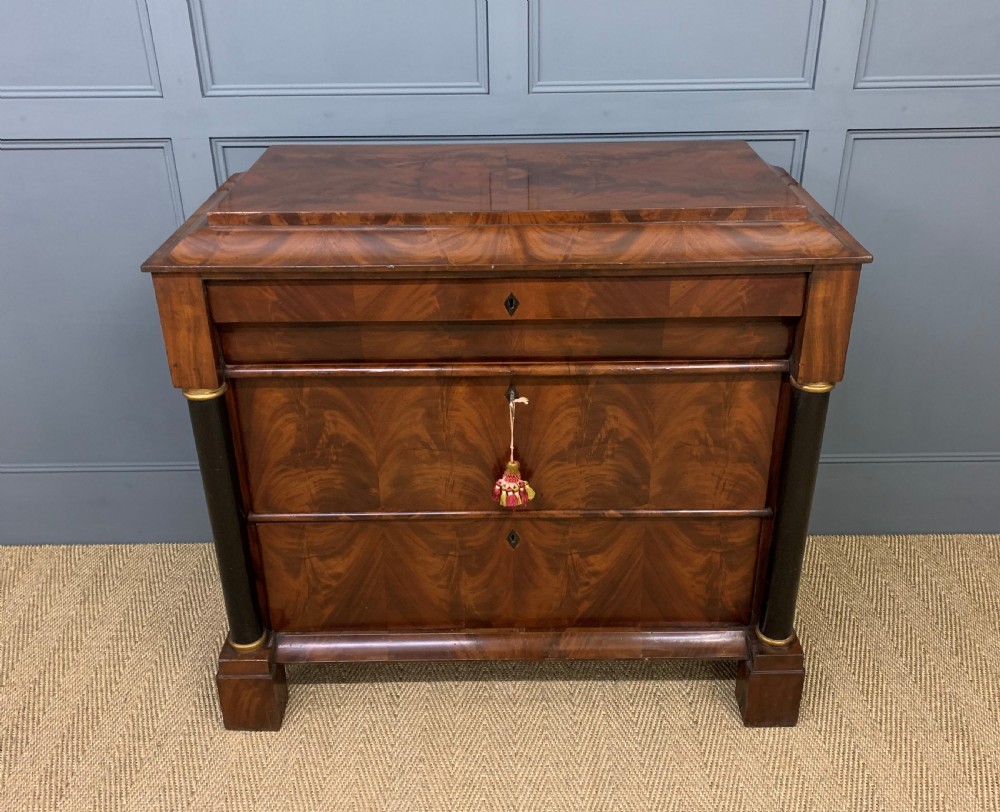 Flame Mahogany French Commode View VI