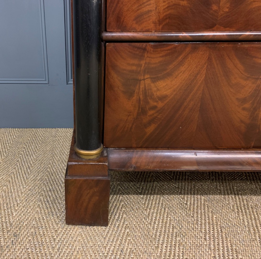 Flame Mahogany French Commode View VII