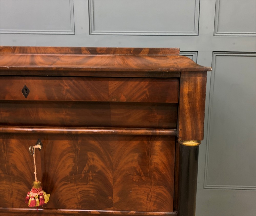 Flame Mahogany French Commode View VIII