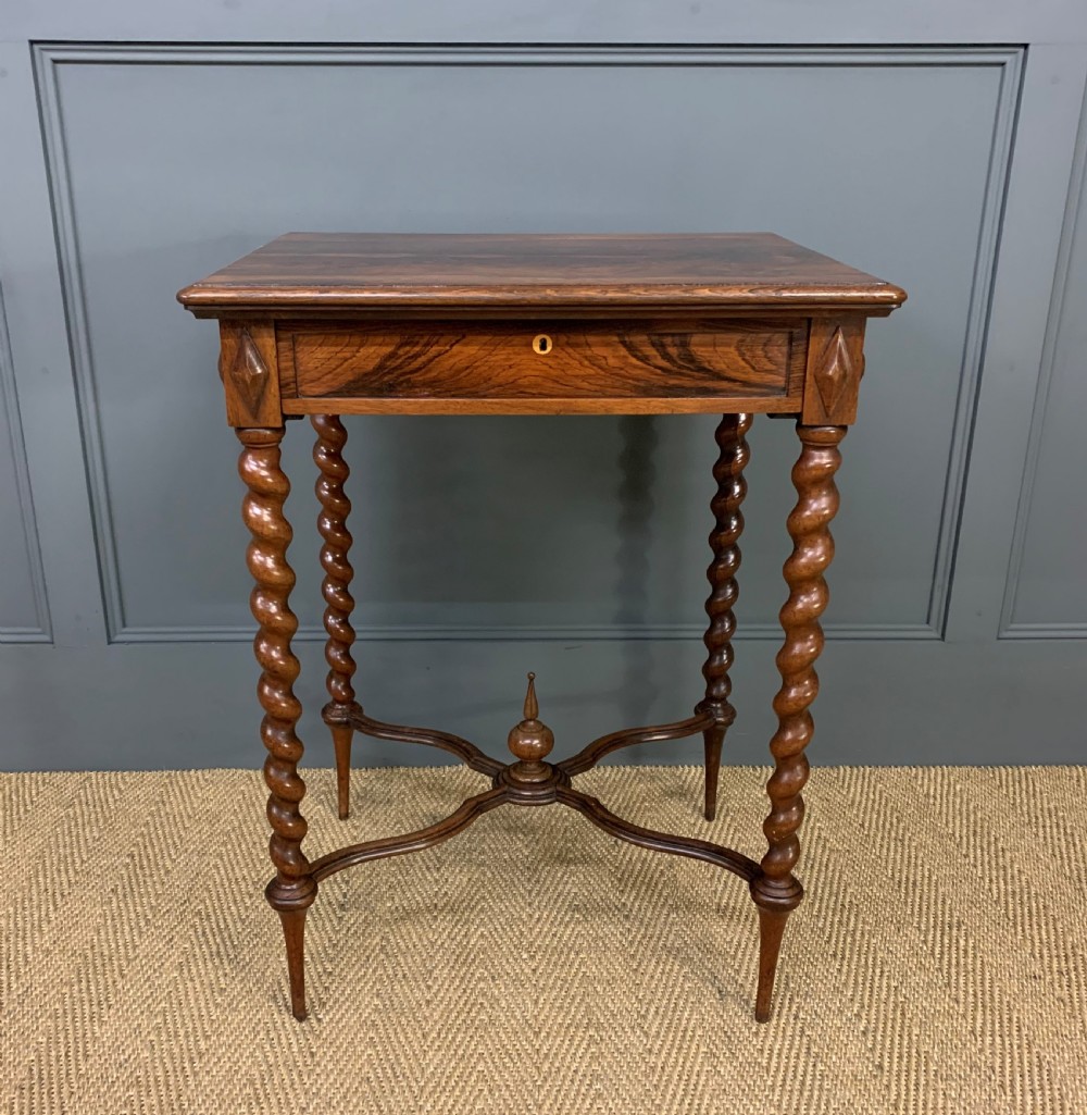 19th Century Rosewood Lamp Table View III
