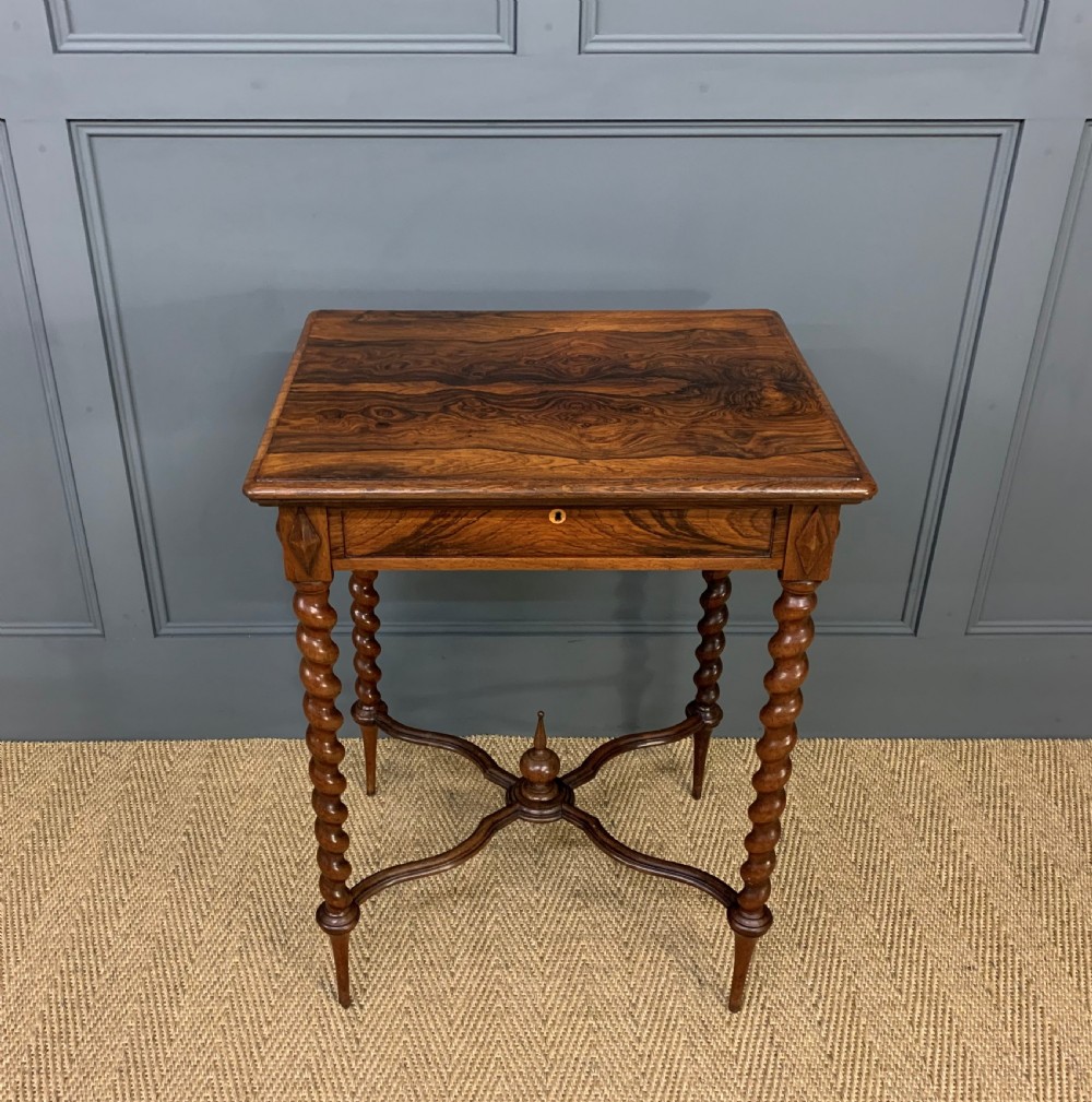19th Century Rosewood Lamp Table View VI