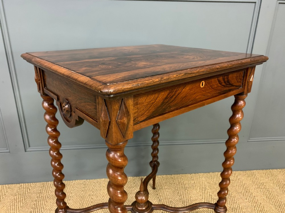 19th Century Rosewood Lamp Table View X
