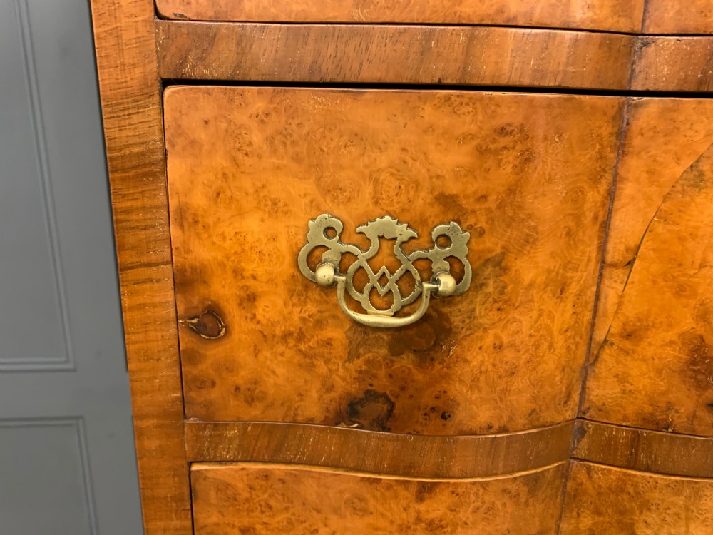 Burr Walnut Chest on Stand View XI