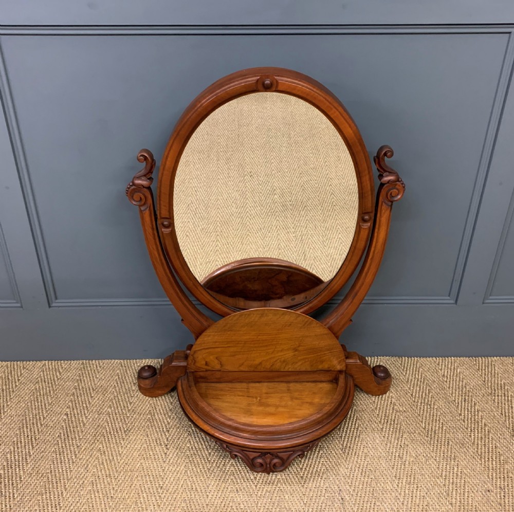 Victorian Burr Walnut Toilet Mirror View VII