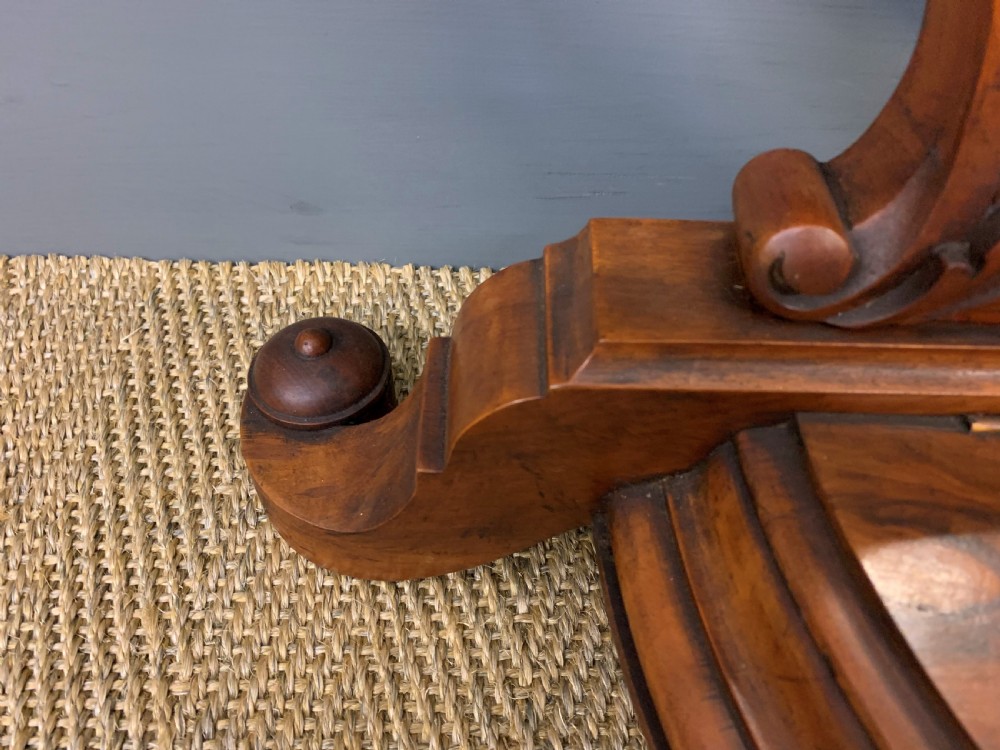 Victorian Burr Walnut Toilet Mirror View IX