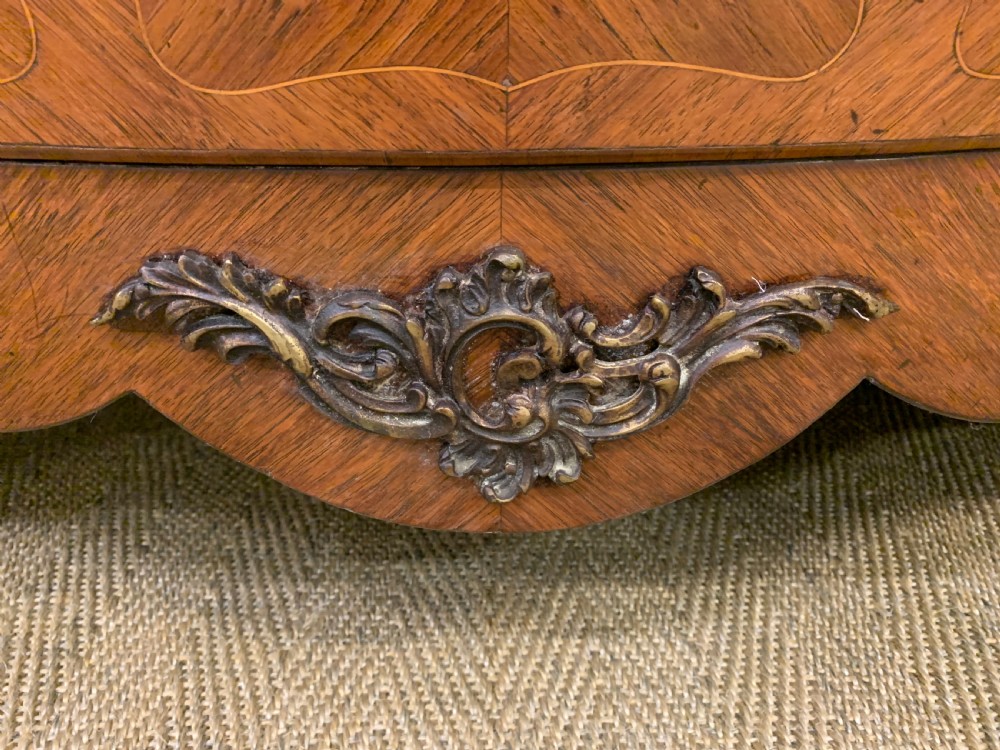 Large French Kingwood Marble Topped Commode View VII