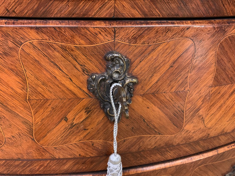 Large French Kingwood Marble Topped Commode View XIII