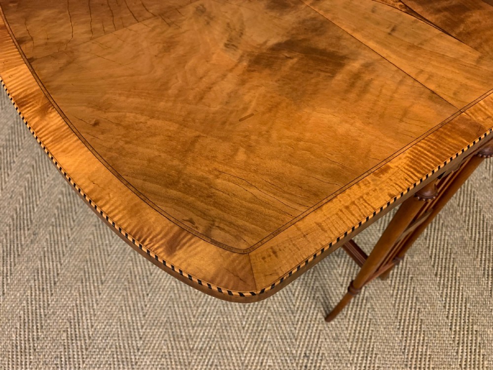 Inlaid Satinwood Sutherland Table View XI