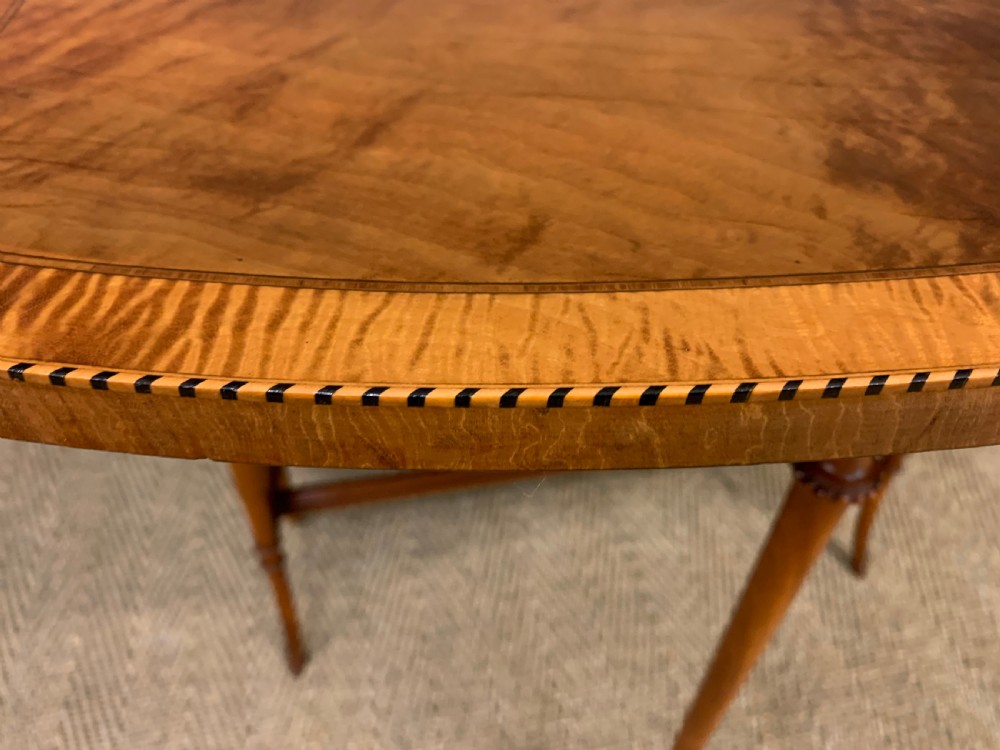 Inlaid Satinwood Sutherland Table View XIV