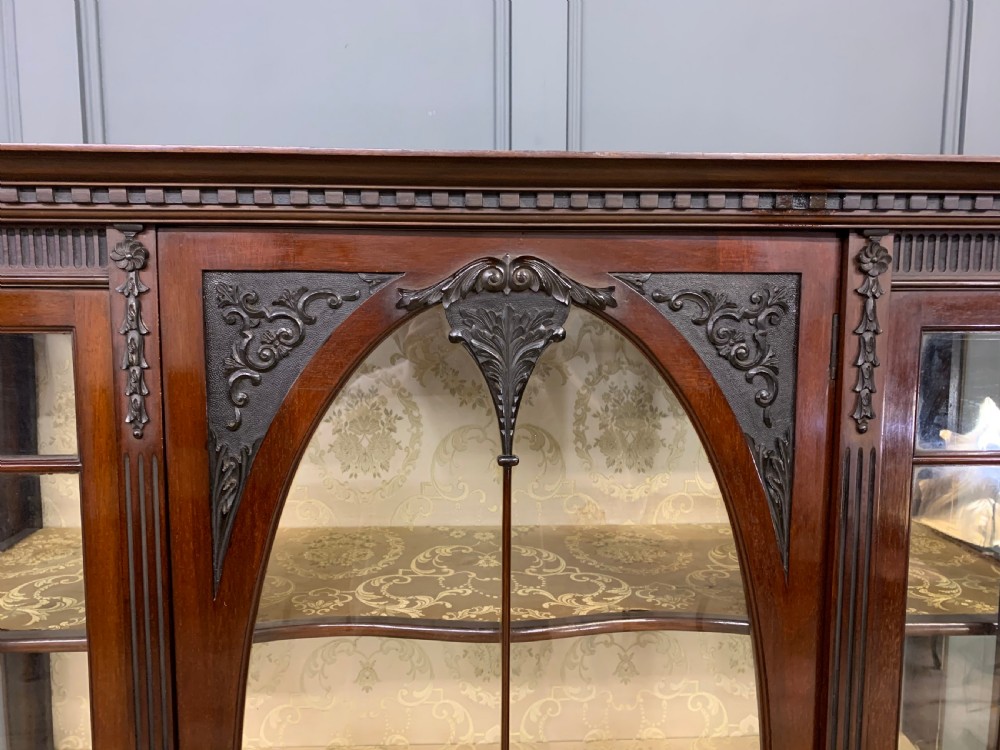 Adams Style Mahogany Display Cabinet View II