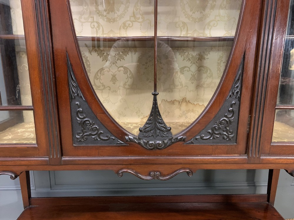 Adams Style Mahogany Display Cabinet View X