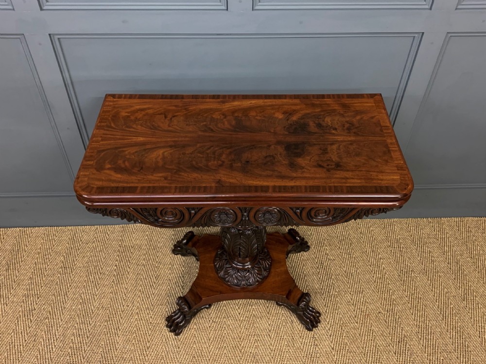 William IV Flame Mahogany Tea Table View III