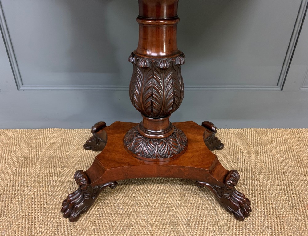 William IV Flame Mahogany Tea Table View IV