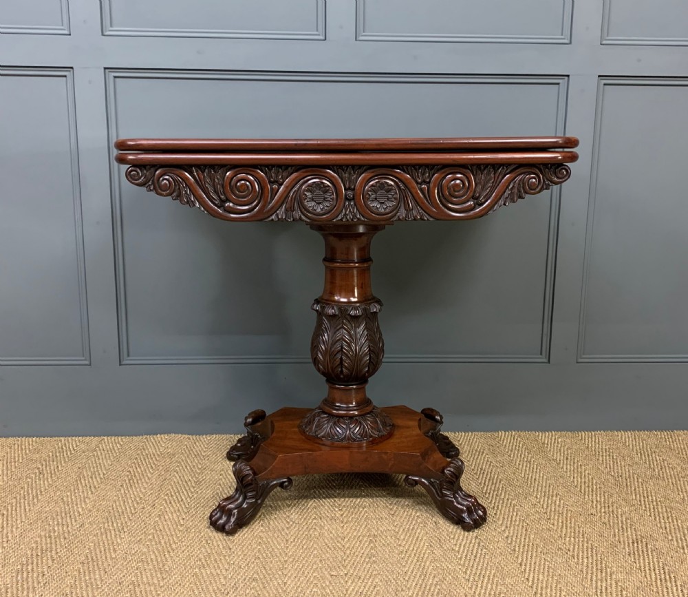 William IV Flame Mahogany Tea Table View VI