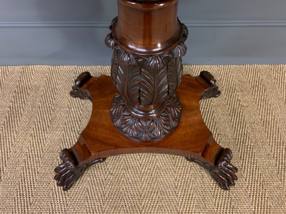 William IV Flame Mahogany Tea Table View VII