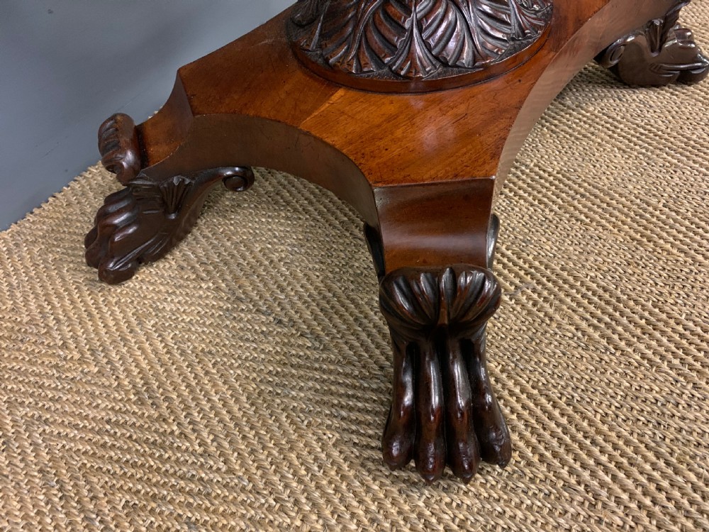 William IV Flame Mahogany Tea Table View IX