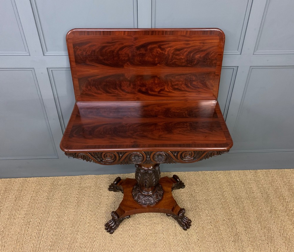 William IV Flame Mahogany Tea Table View XIV