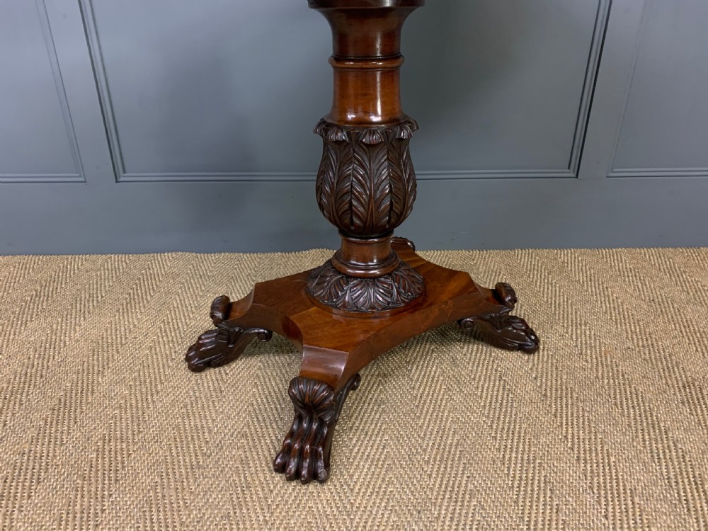 William IV Flame Mahogany Tea Table View XV