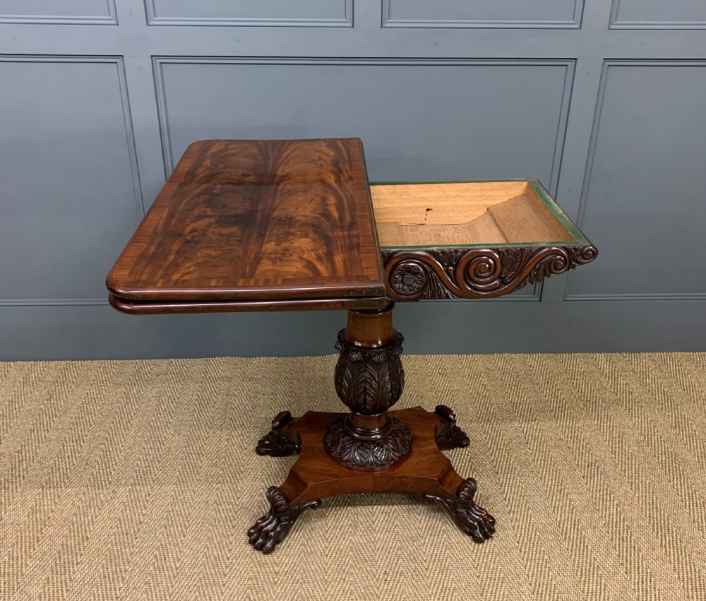 William IV Flame Mahogany Tea Table View XVII