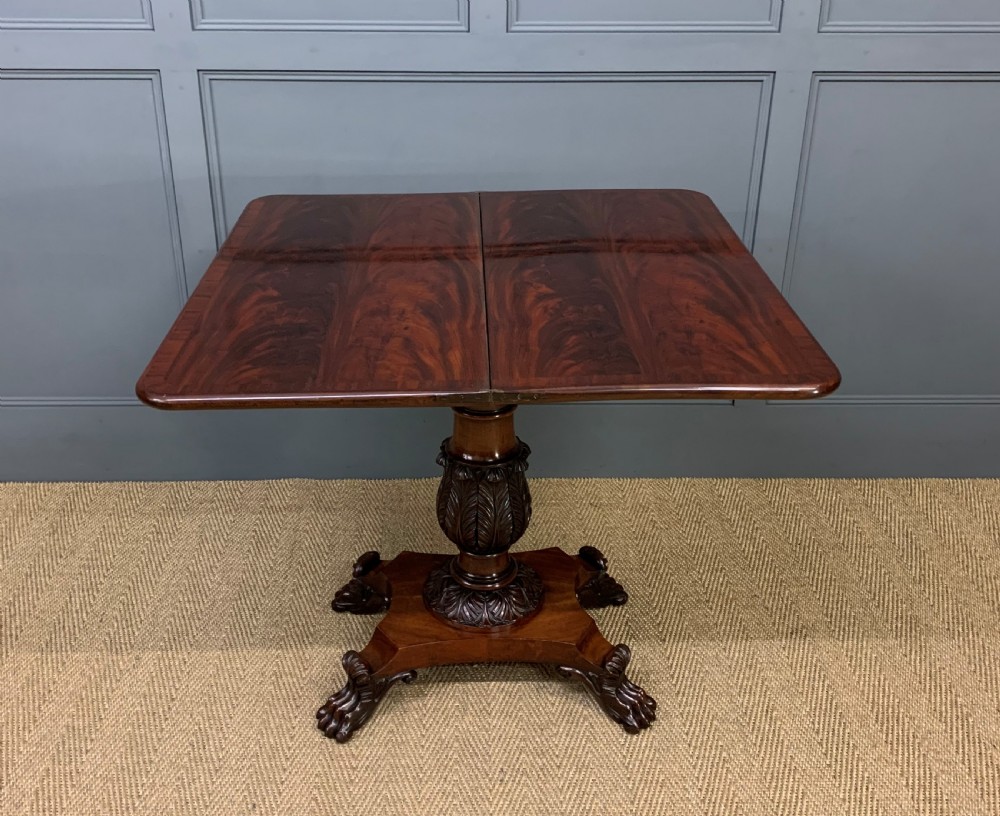 William IV Flame Mahogany Tea Table View XIX