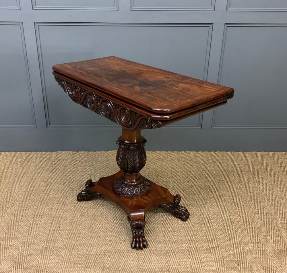 William IV Flame Mahogany Tea Table View XXI