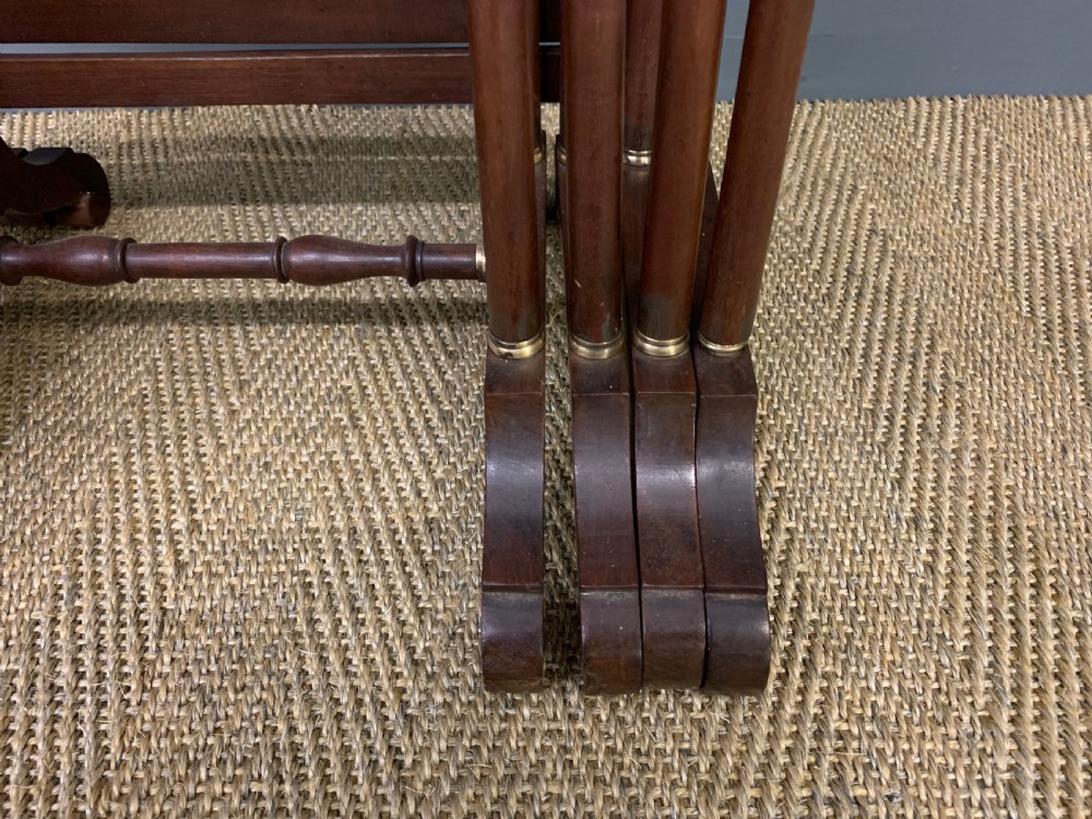 Nest of 4 Marquetry Inlaid Tables View XIII