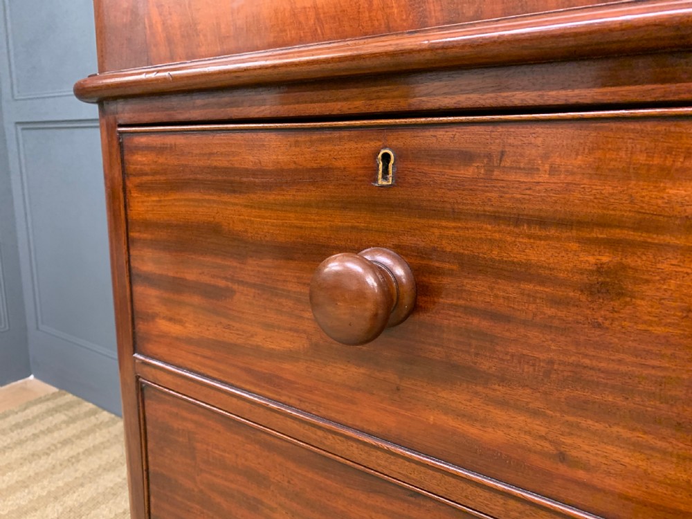 Victorian Figured Mahogany Linen Press View VII