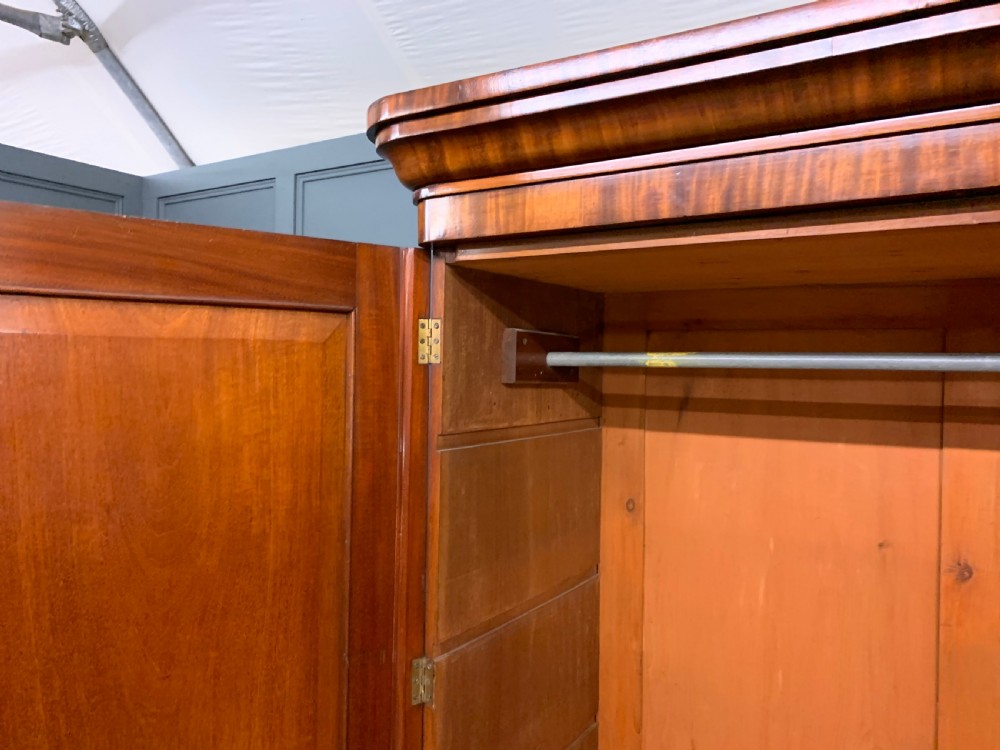 Victorian Figured Mahogany Linen Press View XI