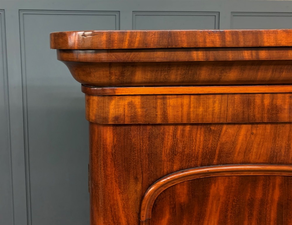 Victorian Figured Mahogany Linen Press View XIV