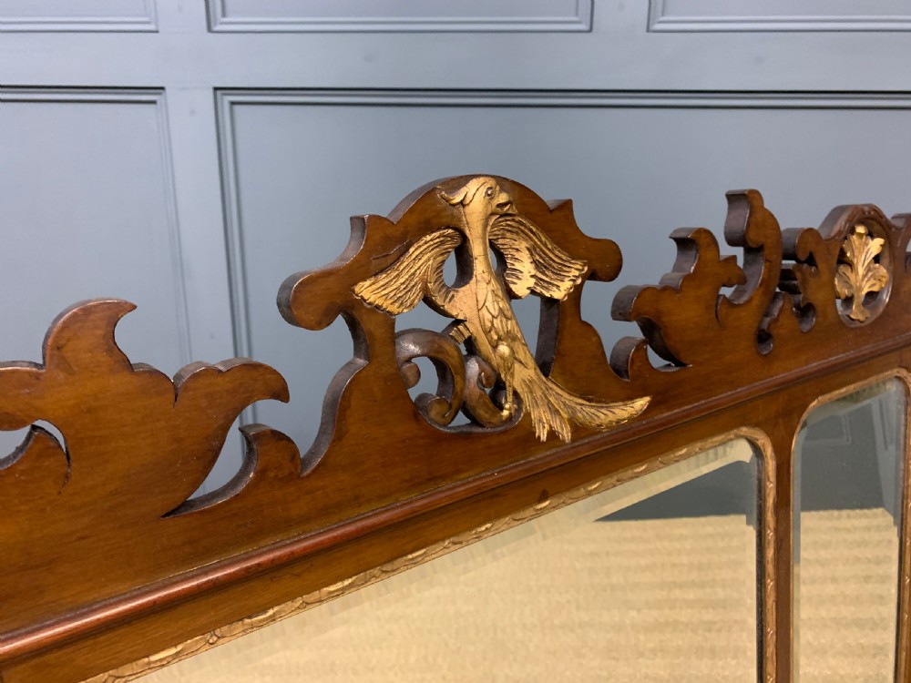 Chippendale Style Overmantle Mirror View V