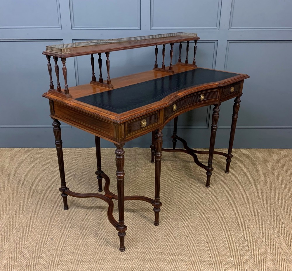 Inlaid Rosewood Writing Desk by Collinson and Lock