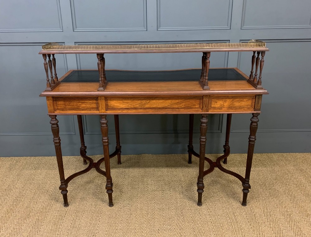 Inlaid Rosewood Writing Desk by Collinson and Lock View V