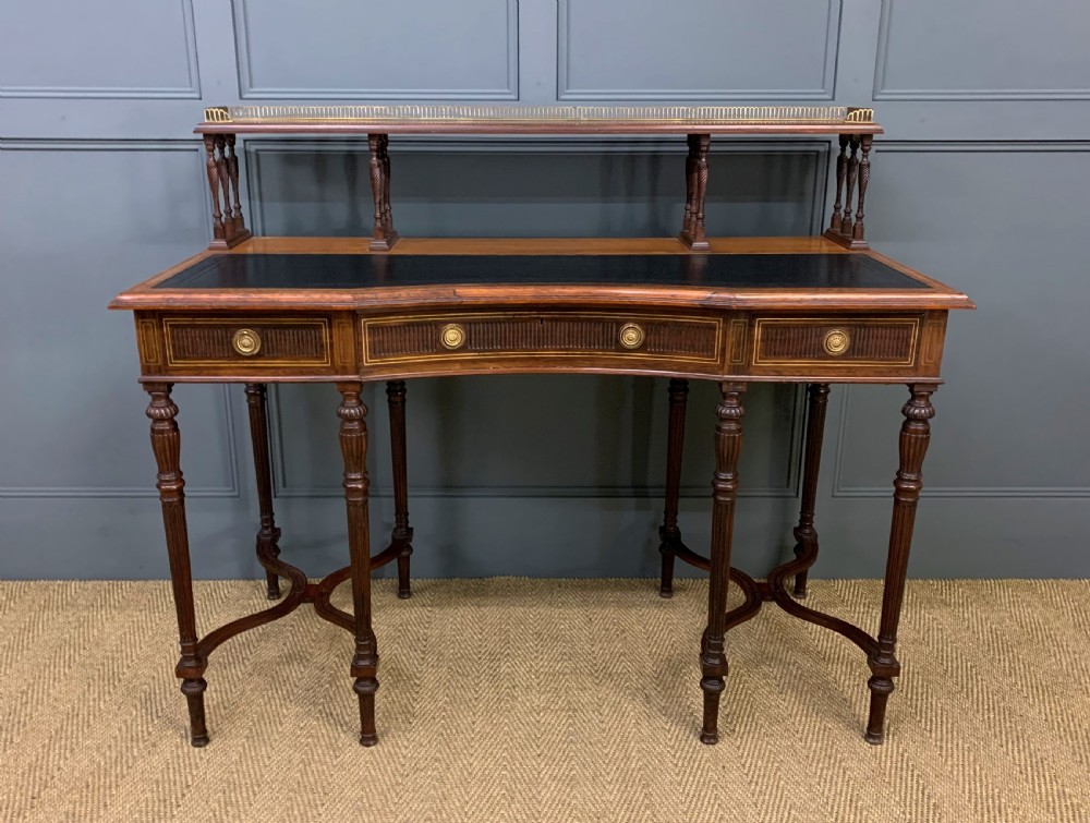 Inlaid Rosewood Writing Desk by Collinson and Lock View VI