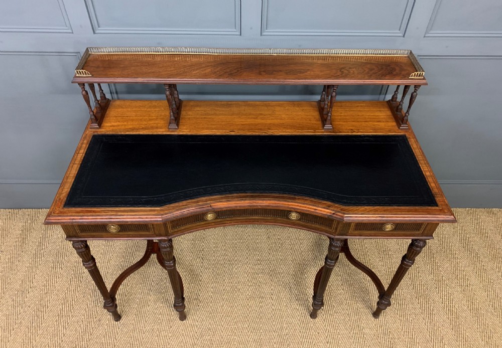 Inlaid Rosewood Writing Desk by Collinson and Lock View VII