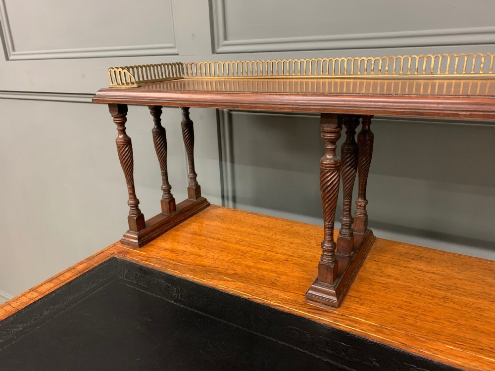 Inlaid Rosewood Writing Desk by Collinson and Lock View XII
