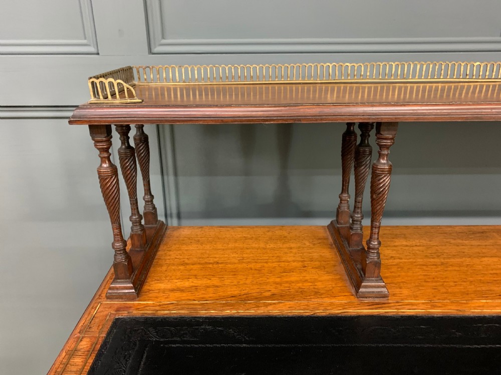 Inlaid Rosewood Writing Desk by Collinson and Lock View XV