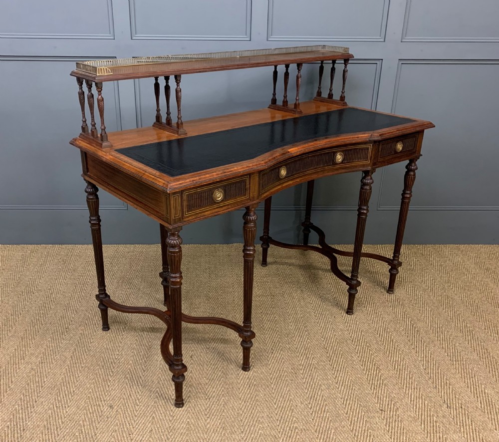 Inlaid Rosewood Writing Desk by Collinson and Lock View XIX
