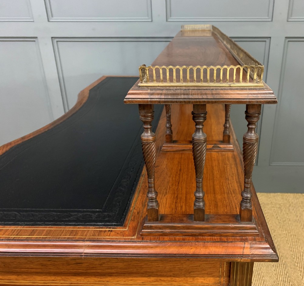 Inlaid Rosewood Writing Desk by Collinson and Lock View XXV