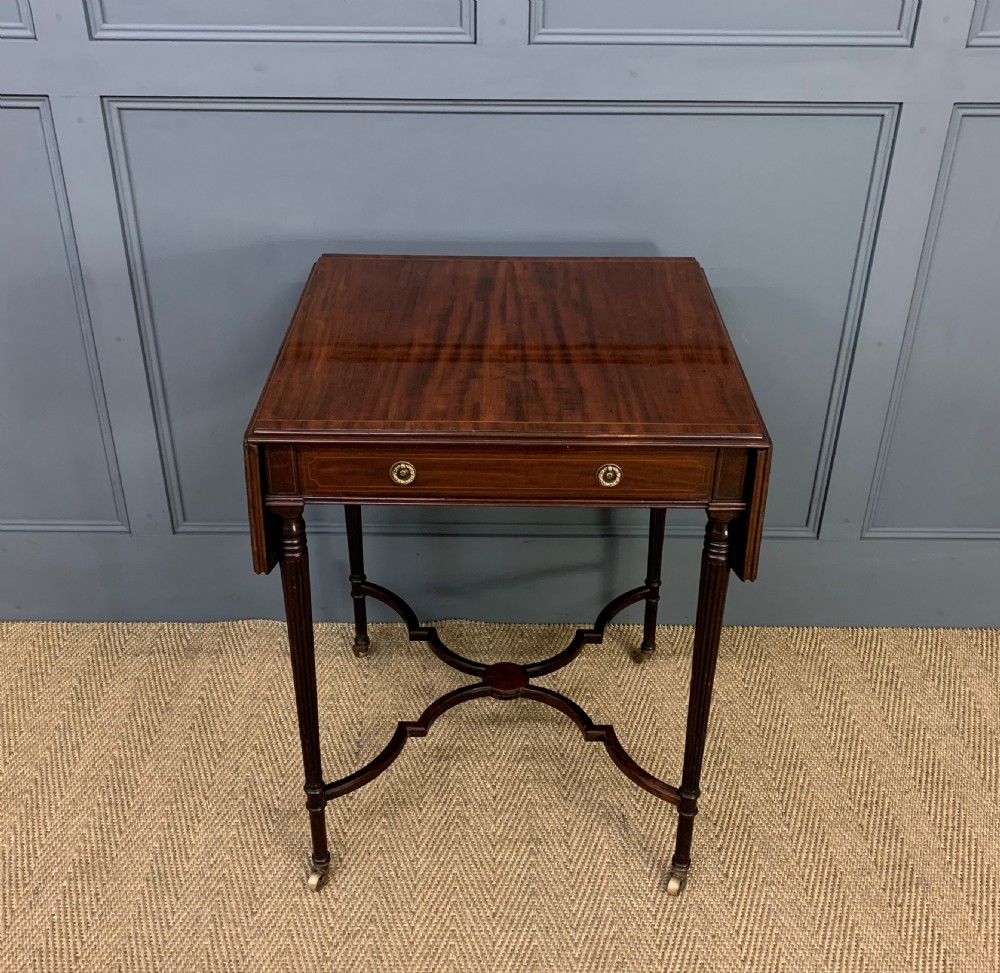 Flame Mahogany Pembroke Flap Table View II